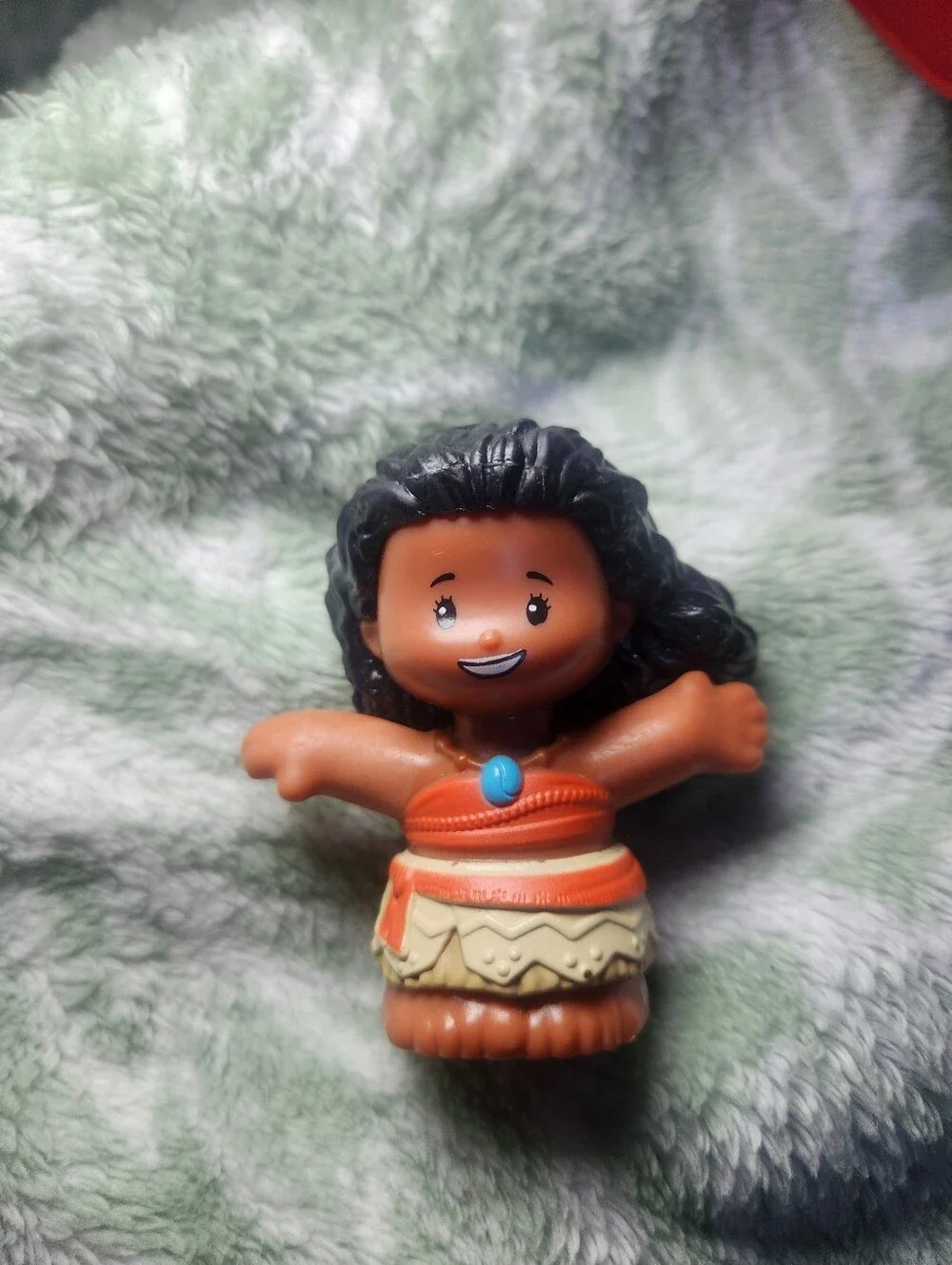 Fisher-Price Little People Moana  Figure And Sailboat Toy with Blue Accents